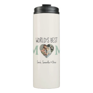 Die beste Mama der Welt - Foto Collage Geschenk   Thermosbecher