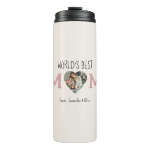 Die beste Mama der Welt - Foto Collage Geschenk Thermosbecher