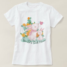 Die beste Mama der Welt - Helle Mama und Baby T - T-Shirt