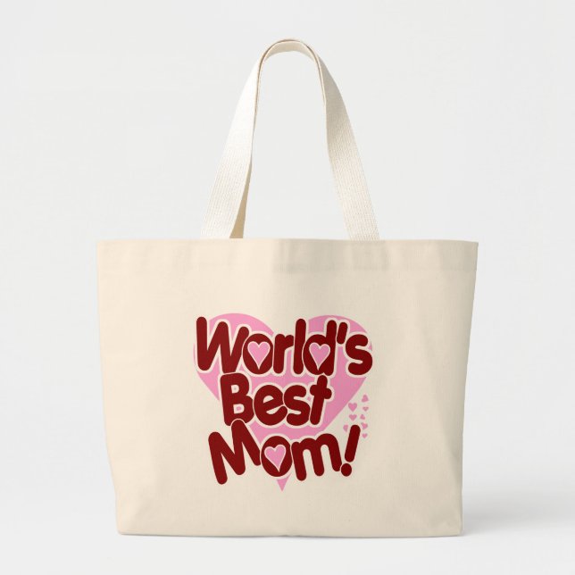 Die BESTE Mama der Welt! Jumbo Stoffbeutel (Vorne)