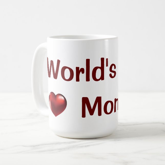 Die beste Mama der Welt Kaffeetasse (Vorderseite Links)