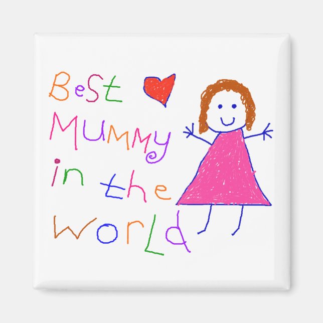 Die beste Mama der Welt Magnet (Vorne)