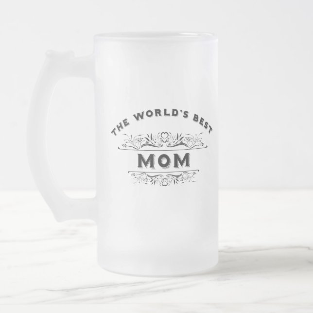 Die beste Mama der Welt Mattglas Bierglas (Links)
