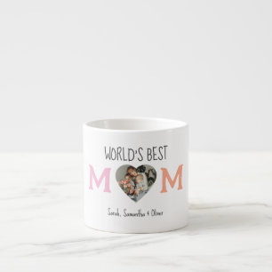 Die beste Mama der Welt mit Foto und benutzerdefin Espressotasse