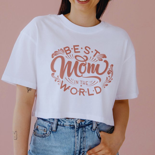 Die beste Mama der Welt | Muttertagsfliege T - Shi T-Shirt (Von Creator hochgeladen)
