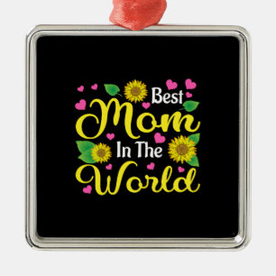 Die beste Mama der Welt Ornament Aus Metall