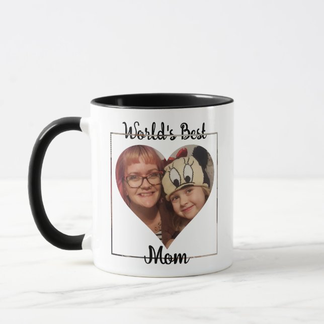 Die beste Mama der Welt Personalisiert Tasse (Links)