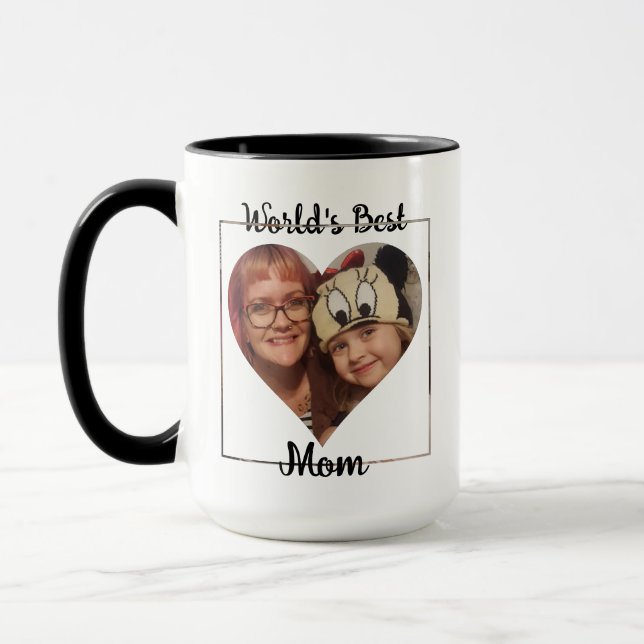 Die beste Mama der Welt Personalisiert Tasse (Links)