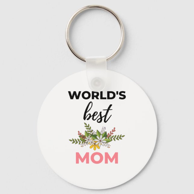 Die beste Mama der Welt Schlüsselanhänger (Vorderseite)