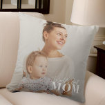 Die beste Mama der Welt seit 20XX Foto Kissen<br><div class="desc">Dieses einfache und moderne Design besteht aus Sans Serif und spielerischer kursiver Typografie und fügt ein individuelles Foto hinzu.</div>