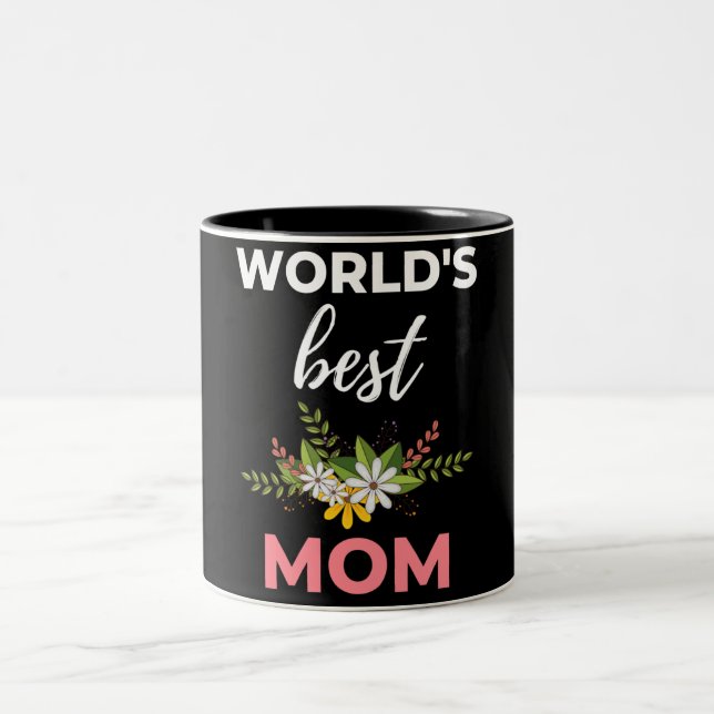 Die beste Mama der Welt Zweifarbige Tasse (Mittel)