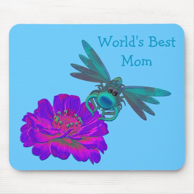 Die beste Mama-Dragonfly der Welt auf der Zinnia-B Mousepad (Vorne)