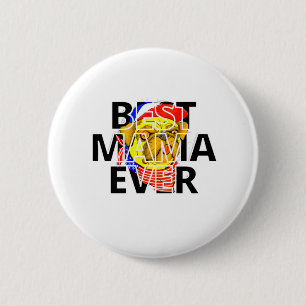 Die beste Mama für den Mops jemals in der Welt Button