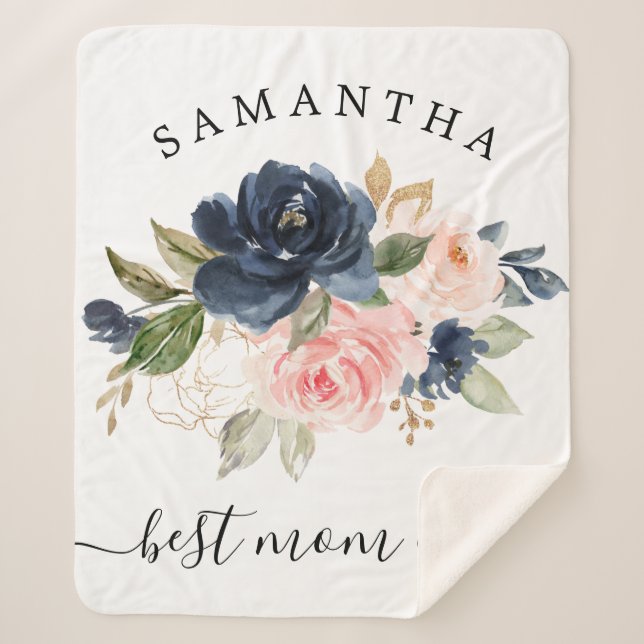 Die beste Mama für die Wasserfarben Sherpadecke (Vorderseite)