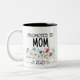 Die beste Mama für Est 2025 - Zwei-Tone-Co Zweifarbige Tasse