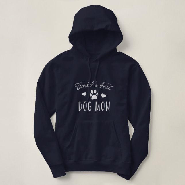 Die beste Mama für Hunde der Welt Hoodie (Design vorne)