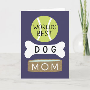 Die beste Mama für Hunde der Welt Karte