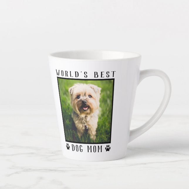 Die beste Mama für Hunde druckt Foto-Rahmen für Ha Milchtasse