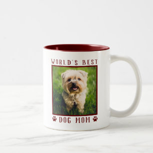 Die beste Mama für Hunde in der Welt - Prints Pet  Zweifarbige Tasse