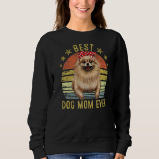 Die beste Mama für Hunde je Spitz Muttertag Sweatshirt