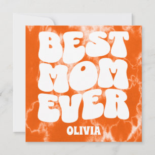 Die beste Mama für jede orange Gefärbte Krawatte M