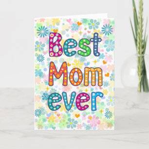 Die beste Mama für jeden Muttertag Feiertagskarte
