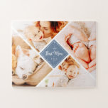 Die beste Mama für moderne, individuelle Fotos Puzzle<br><div class="desc">Dieses einfache und klassische Design besteht aus Serifentypografie und fügt ein benutzerdefiniertes Foto hinzu. "Die beste Mama je" in der Mitte und umgeben von vier Fotos deiner Mutter, Mama, Mutter, Mutter, Mutter, Mutter, Mama etc.</div>