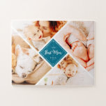 Die beste Mama für moderne, individuelle Fotos Puzzle<br><div class="desc">Dieses einfache und klassische Design besteht aus Serifentypografie und fügt ein benutzerdefiniertes Foto hinzu. "Die beste Mama je" in der Mitte und umgeben von vier Fotos deiner Mutter, Mama, Mutter, Mutter, Mutter, Mutter, Mama etc.</div>
