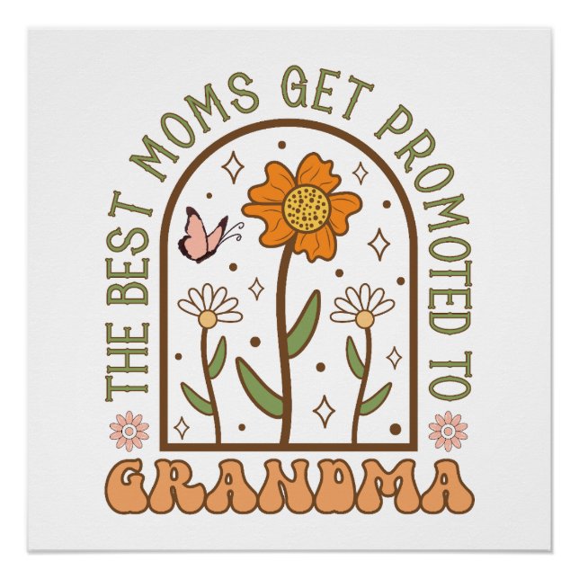 Die beste Mama für Oma Poster (Vorderseite)