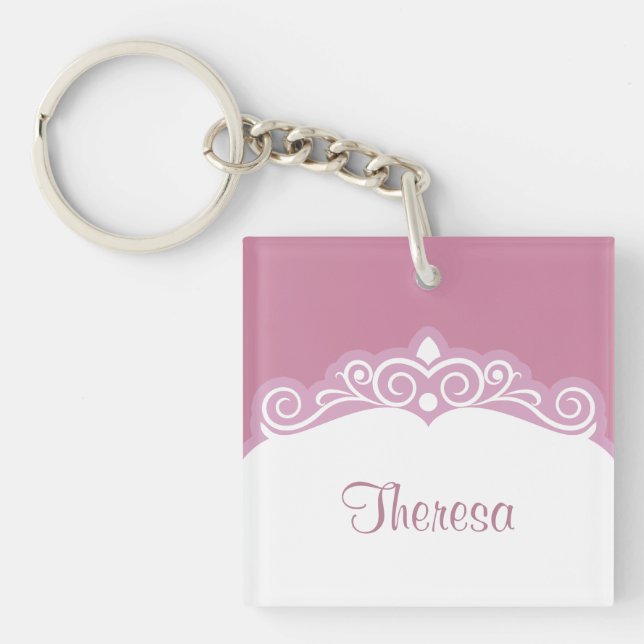 Die beste Mama-Girly Schlüsselanhänger der Welt (Vorderseite)