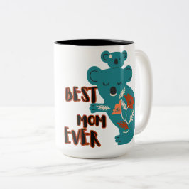 Die beste Mama je Koala Muttertag Zweifarbige Tasse