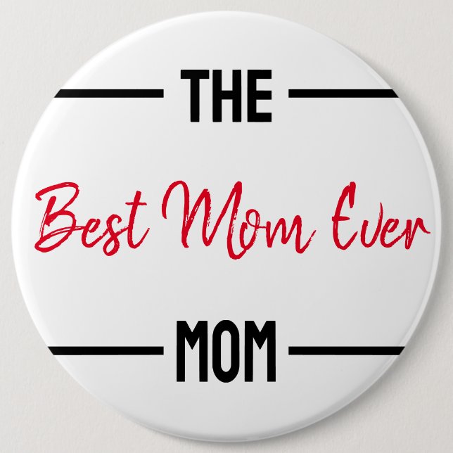 Die beste Mama je Mama kundenspezifische Personali Button (Vorderseite)