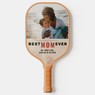 Die beste Mama je Wasserfarbe Muttertag Foto Pickleball Schläger