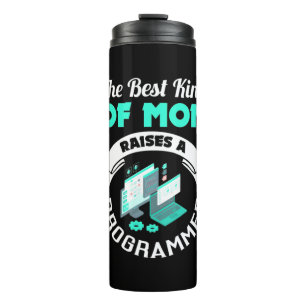 Die beste Mama löst einen Programmierer aus Thermosbecher
