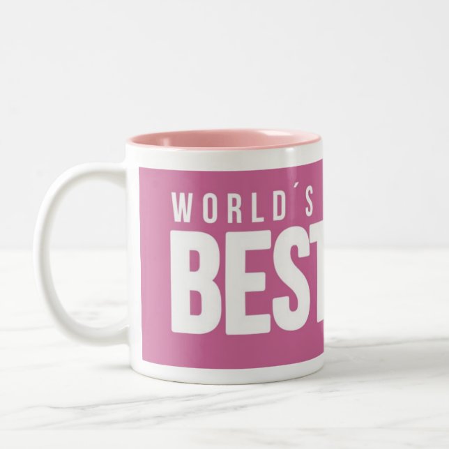 Die beste Mama-Tasse der Welt Zweifarbige Tasse (Links)