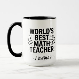 Die beste Mathematiklehrer-Tasse der Welt Tasse