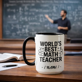 Die beste Mathematiklehrer-Tasse der Welt Tasse