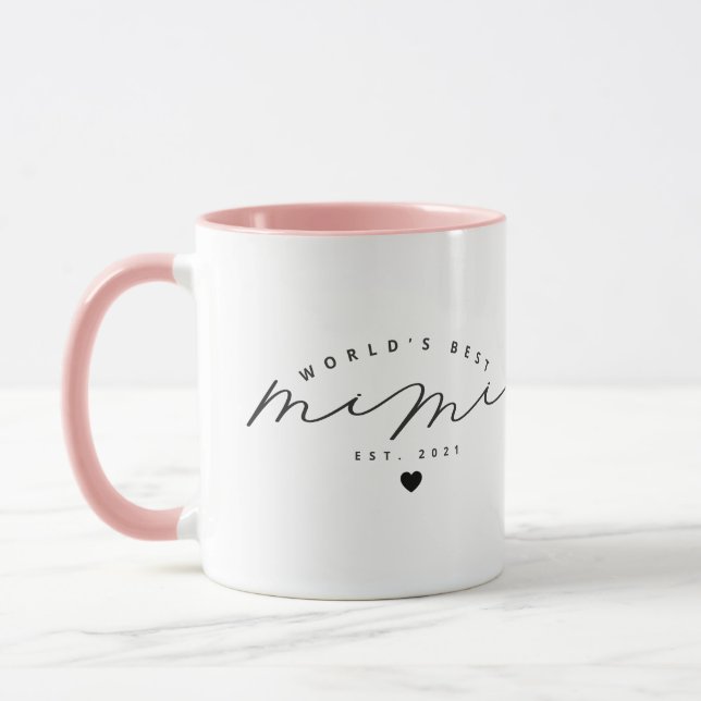 Die beste Mimi-Niedlich-Kalligrafie-Kaffee-Tasse d Tasse (Links)