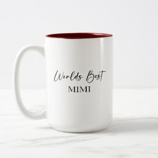 Die beste Mimi- und Lieblingsarmut der Welt Zweifarbige Tasse