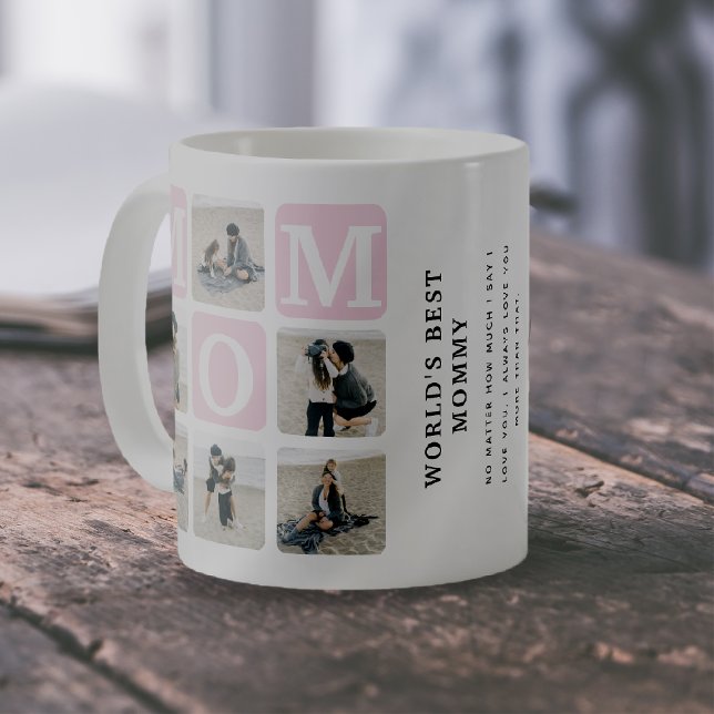 Die beste Mommy's FotoCollage der Welt Kaffeetasse (Von Creator hochgeladen)