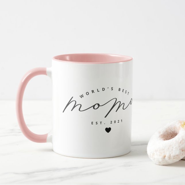 Die beste Momo-Niedlich-Kalligrafie-Kaffee-Tasse d Tasse (Mit Donut)