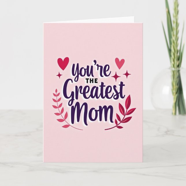 Die beste Mutter aller Zeiten Karte (Vorderseite)