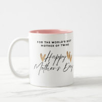 Die beste Mutter der Welt am Tag der Zwillinge