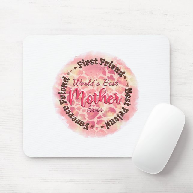 Die beste Mutter der Welt je Erster Freund Der bes Mousepad (Mit Mouse)