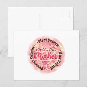 Die beste Mutter der Welt je Erster Freund Der bes Postkarte