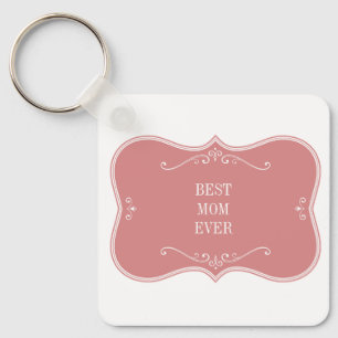 Die beste Mutter der Welt, rosa Rahmen Schlüsselan Schlüsselanhänger