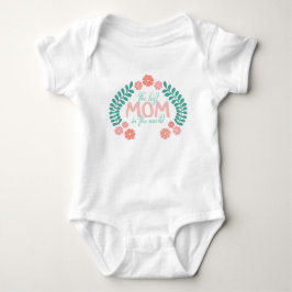 Die beste Mutter der Welt Text floral Baby Strampler