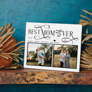 Die beste Mutter ever 2 Fotos Herz Muttertagsgesch Fotoplatte