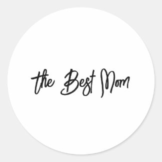 Die beste Mutter Runder Aufkleber