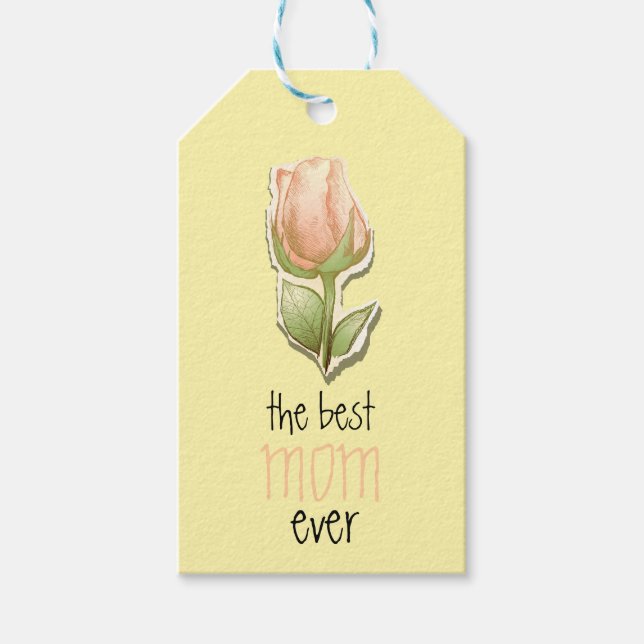 Die beste Mutter überhaupt Geschenkanhänger (Vorderseite)